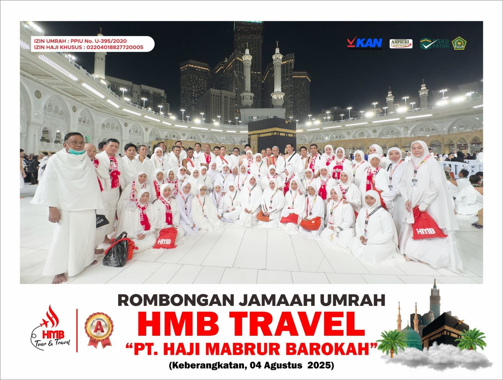 Umrah 12H Garuda Indonesia, Keberangkatan 4 Agustus 2025