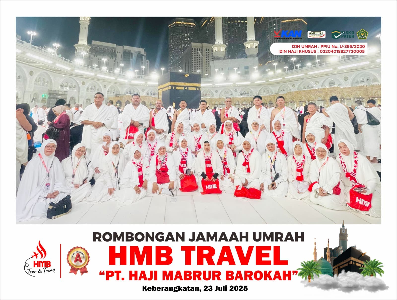 Umrah 13H, Pemberangkatan Perdana Awal Musim 1447H, 23 Juli 2025