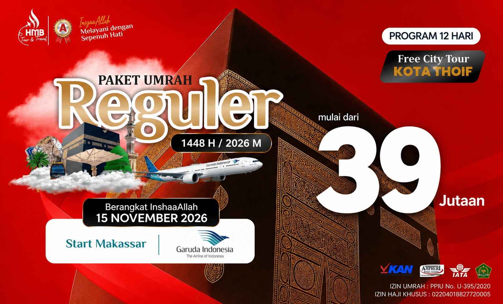 Umrah Reguler 12H by Garuda Indonesia