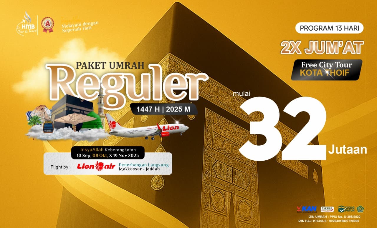 Umroh Reguler 13 Hari
